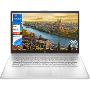 HP Laptop, 17.3" HD+ Touchscreen Display, Intel Core i7-1255U Processor, 32GB RAM, 1TB PCIe SSD, Backlit Keyboard, Fingerprint Reader, Wi-Fi, Windows 11 Home, Silver