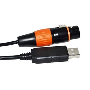 FT232RL USB to RS485 3PIN 3P DMX512 DMX 512 XLR Female Converter Cable for Controller KABLE(8M,Color H)