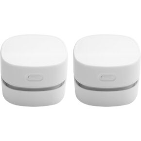 2X Desktop Vacuum Cleaner, Rechargeable Battery Operated, Mini Tabletop Crumb Dust Sweeper, High Endurance Up to 90 Mins