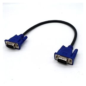 Extension Cable HD 15 Pin Male to Male Cables Cord Wire Line Copper Core Compatible with The PC Computer Monitor Projector(30cm)