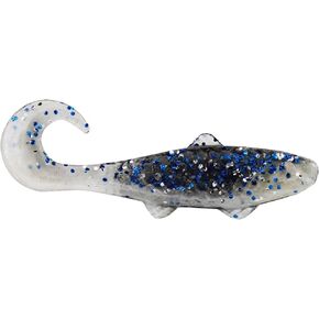 Luck E Strike Swim N Minnow Soft Plastic Lures with Curl Tails (8 Pack) Premium Plastic Swimbaits