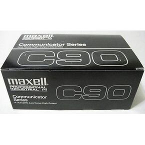 Maxell Professional Industrial Communicator Series C90 Cassette Tapes Pack of 10