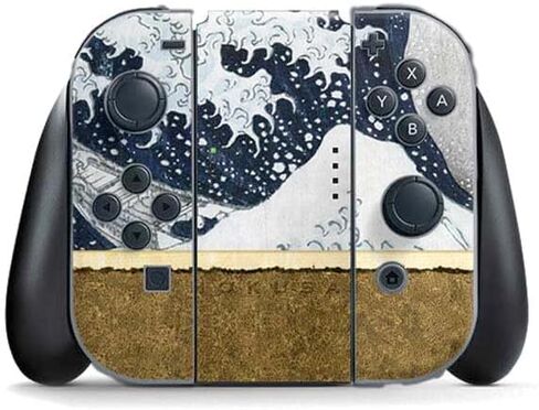 Skinit Decal Gaming Skin Compatible with Nintendo Switch (2017-2021) Joy-Con Controller - Officially Licensed Green Wheat Fields by Vincent Van Gogh Design in Saudi Arabia