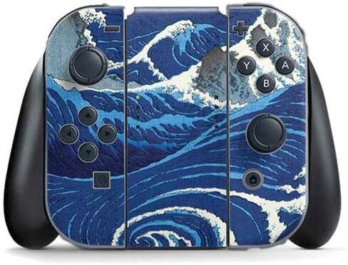 Skinit Decal Gaming Skin Compatible with Nintendo Switch (2017-2021) Joy-Con Controller - Officially Licensed Green Wheat Fields by Vincent Van Gogh Design in Saudi Arabia