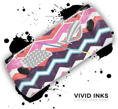 Compatible with Rog Ally - PC Skin Decal Protective Scratch Resistant Vinyl Wrap Gaming Cover - Jagged Colorful Chevron in Kuwait