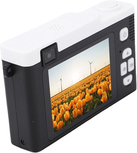 كاميرا فيديو رقمية DIYEENI ، 48 ميجابكسل HD Dual Camera مع ZOOM الرقمية 15x ، كاميرا الفيديو المضغوطة المحمولة للسفر ، نقل WIFI ، فلاش LED للضوء المنخفض (أسود) in Kuwait