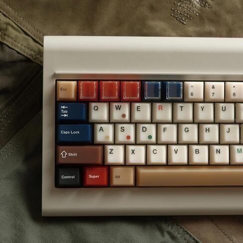 JSJT PC شفافة مفتاح set-7 ألوان خمر مختلطة الضوء على مفاتيح ، 186 مفتاح ملونة مفتاح الكرز مفتاح مناسبة لتبديل الكرز MX مفاتيح مفاتيح مفاتيح المفاتيح in Kuwait