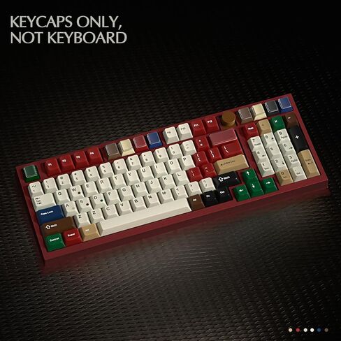 JSJT PC شفافة مفتاح set-7 ألوان خمر مختلطة الضوء على مفاتيح ، 186 مفتاح ملونة مفتاح الكرز مفتاح مناسبة لتبديل الكرز MX مفاتيح مفاتيح مفاتيح المفاتيح in Kuwait