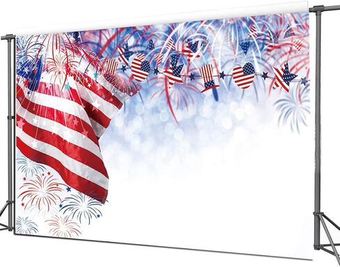 Cylyh 7x5ft American Flag Backdrop Backdrop Backdrop 4th of July Party Independence Day Banner D528 in Kuwait