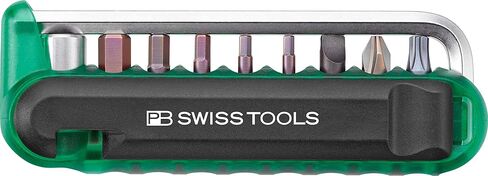 دراجة PB Swiss Tools متعددة المهام PB 470 | صناعة سويسرية 100% | أداة جيب مع قطع ومفتاح ألين ومحول فولاذي ورافعة إطار لدراجات الجبال والطرق والدراجات والدراجات الإلكترونية in Saudi Arabia