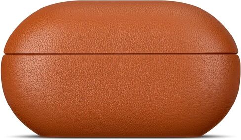 LOPIE for Beats Solo Buds Case Cover with Keychain, Handmade Case Fully-Wrapped with Top Grain Leather, Protective Hard Shell Cover for Beats Solo Buds Earbuds - Brown in Kuwait