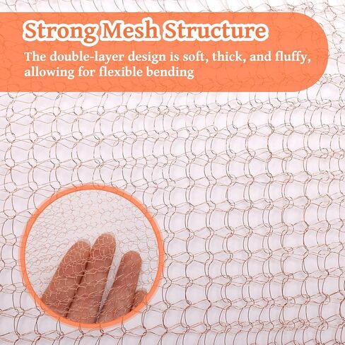 Coolrunner Copper Mesh Roll, 5 Inch X 50 Feet Copper Mesh Rodent Control, Copper Wire Mesh Sturdy and Durable, Copper Fill Fabric Perfect for Hole Blocking, Gardens and Houses in Saudi Arabia