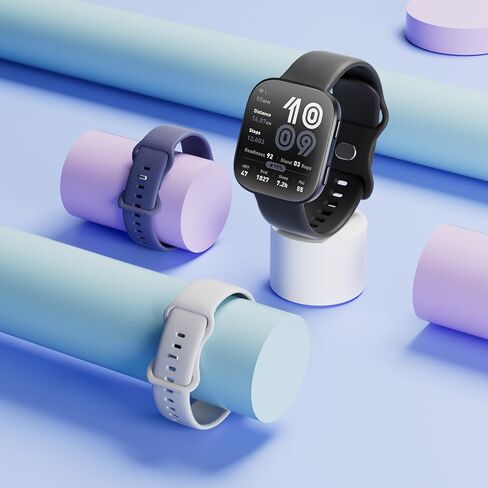 3 Pack 22mm Silicone Sport Watch Bands Compatible with Amazfit Bip 6/Bip 5,Soft Waterproof Replacement Strap for Amazfit GTR 4/3 Pro/3/2/2e/GTR 47mm/Balance/Cheetah Women Men in Kuwait