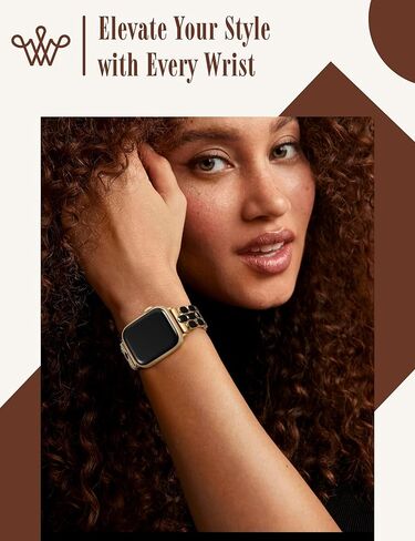 سوار معدني Wearlizer متوافق مع نطاقات ساعة Apple للنساء 41/40/38/42/44/45/46/49 مم ، حزام من الفولاذ المقاوم للصدأ مجوهرات ، مينا مجوهرات ، سلسلة IWATCH ULTRA SE 10/9/8/7/5/4/3/2/1 in Saudi Arabia