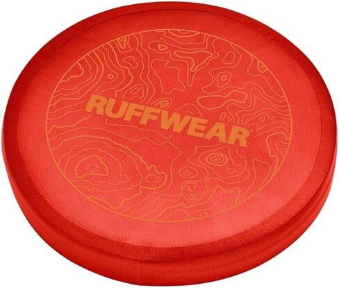 Ruffwear، لعبة Camp Flyer للكلاب، قرص خفيف الوزن ومرن للرمي والجلب، سماق أحمر in Kuwait