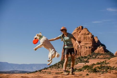 Ruffwear، لعبة Camp Flyer للكلاب، قرص خفيف الوزن ومرن للرمي والجلب، سماق أحمر in Kuwait
