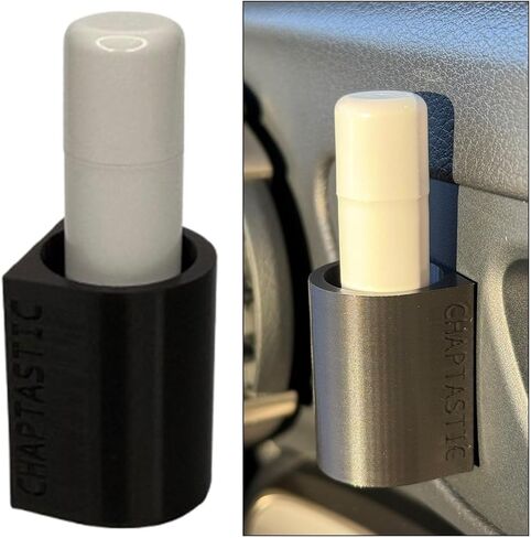 حامل مرطب الشفاه الرائع | يناسب Chapstick & Burt's Bees للسيارات وسيارات الدفع الرباعي والشاحنات - ملحق السيارة (أسود) in Saudi Arabia