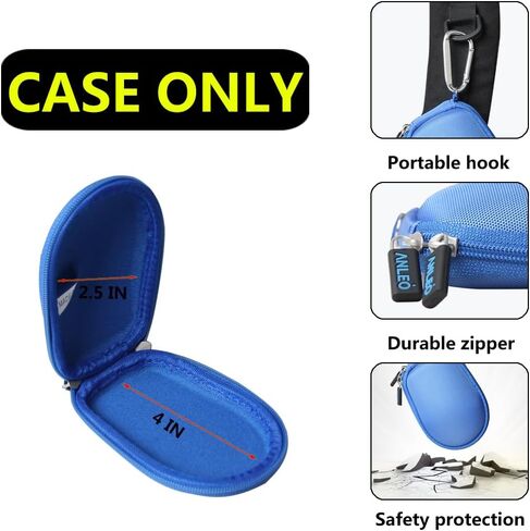ANLEO HARD TRAVEL CASE لـ Logitech M185 ، M720 TRIATHLON - غطاء واقي مقاوم للصدمات للماوس اللاسلكي | منظم التخزين المحمول (أسود) in Kuwait