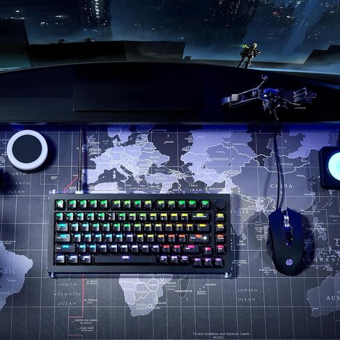 DrunkDeer A75 Master Rapid Trigger Keyboard, Esports Gaming Keyboard, Magnetic Switch, Adjustable Actuation - RT Plus - RT Match, 0.01mm, 8K Hz, 75% Design - ANSI, Black - TTC POM Switch in Saudi Arabia