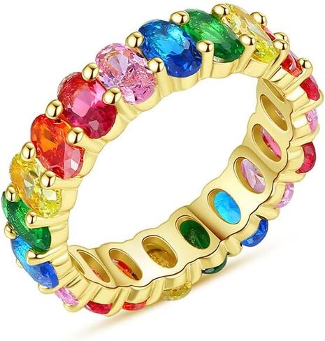 OUXi 18K Gold Plated Adjustable Band Rings with Natural Stones, Classic Open Statement Ring Stacking Turquoise Gold Thumb Finger Ring for Women Girls Her Birthday Valentine's Day Christmas Gifts in Saudi Arabia