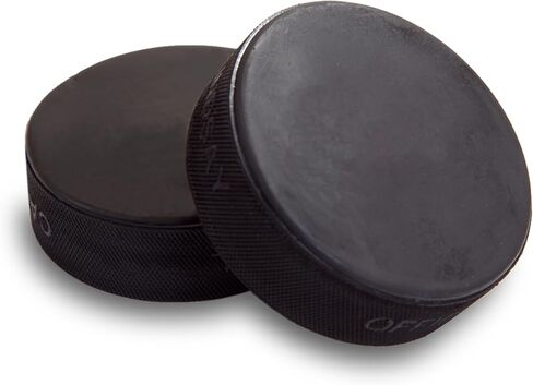 مجموعة Howies Hockey Pucks - 4 كرات هوكي في كل علبة - رسمية 6 أونصة. الحجم والوزن القياسي للعبة والتمرين. رائعة للاستخدام في البركة أو حلبة التزلج. أقراص / وسادات مطاطية متينة متعددة الاستخدام متضمنة in Kuwait