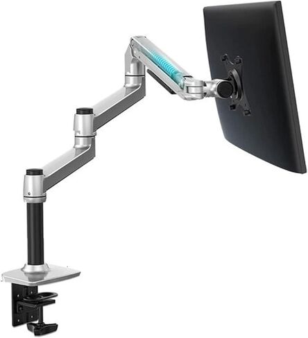 DL-8013II Load 3-11kg 17-38" LCD Screen Desktop Monitor Stand Full Motion Mechanical Spring Arm Aluminum Monitor Bracket(170MM Silver) in Saudi Arabia