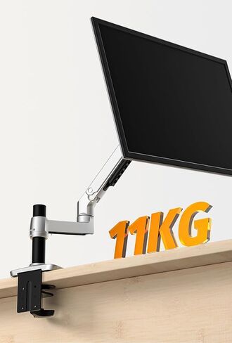 DL-8013II Load 3-11kg 17-38" LCD Screen Desktop Monitor Stand Full Motion Mechanical Spring Arm Aluminum Monitor Bracket(170MM Silver) in Saudi Arabia
