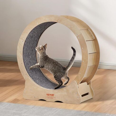 VEVOR Cat Exercise Wheel for Indoor Cats, 35.8 inch Cat Treadmill Wheel Exerciser, Cat Running Wheel for Cat's Weight Loss and Health in Saudi Arabia