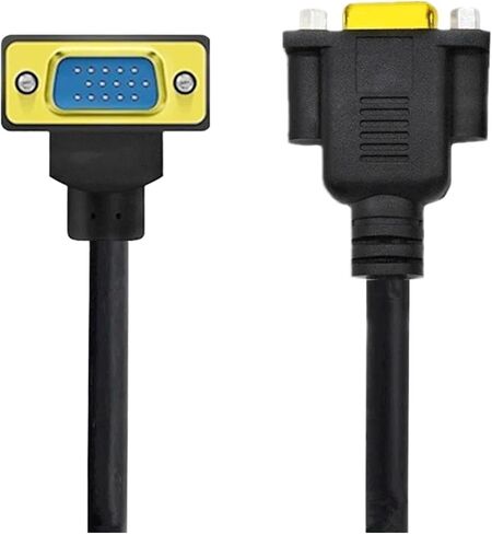 Cable Male to Male Female Extension Cable 90 Degree Up Down Left Right Angled Cord 0.5M 1M 1080P Full HD Computer Monitor TV(VGA M-F Up Angled,1.5m) in Saudi Arabia