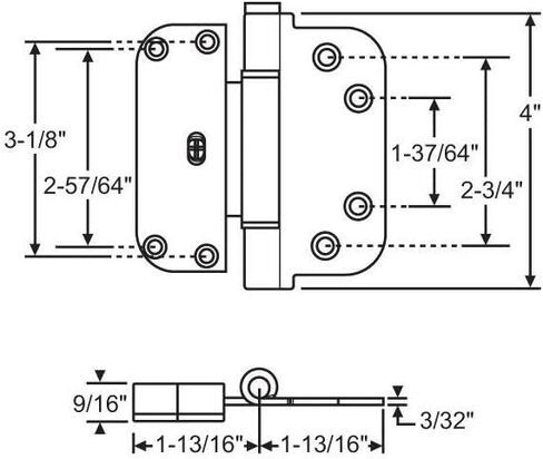 Brixwell 56-223pb Adjustable Guide Hinge Polished Brass in Saudi Arabia
