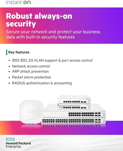 HPE Networking Instant On Switch Series 1930 24-Port Gb Smart-Managed Layer 2+ Ethernet Switch | 24x 1G | 4X SFP+ | UK Cord (JL682A#Acc) in Saudi Arabia