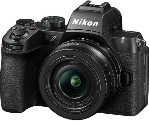 Nikon Z50 Mirrorless Camera Body 4K UHD DX-Format NIKKOR Z DX 16-50mm F/3.5-6.3 VR Lens Bundle with Deco Gear Deluxe Gadget Bag Case + Microphone + Monopod + 64GB Memory Card & Accessories in Saudi Arabia