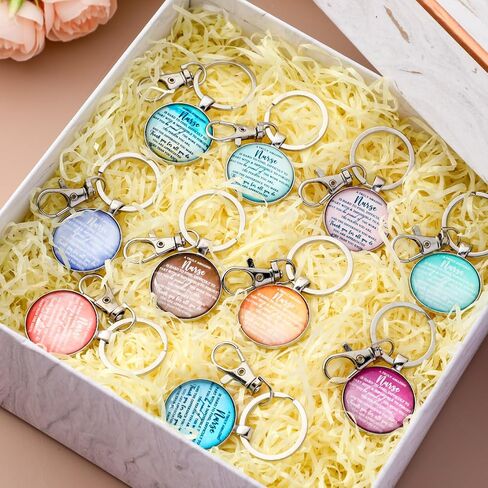 Bucherry 30 Sets Appreciation Nurse Keychains for Women with Thank You Tags Motivational Nurse Gifts in Bulk Nursing Gifts for Women Medical Assistants CNA Students Practitioner Graduation in Saudi Arabia