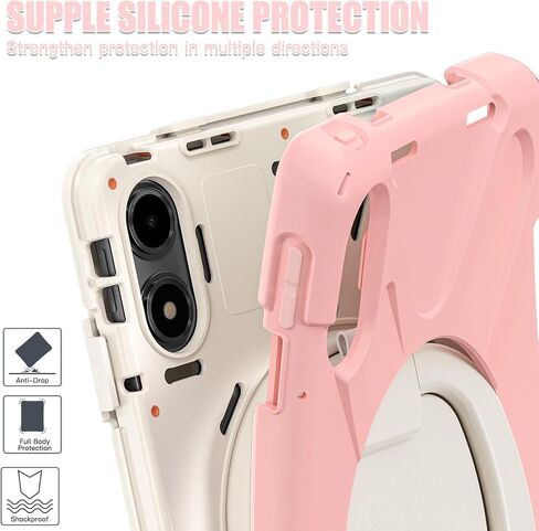 Tablet Protection Case Compatible with Xiaomi Redmi Pad Pro 12.1"/Poco Pad 12.1", Rugged TPU Shockproof Case Compatible with Kids, Multi-Function Handle Holder Rotating 3 in Saudi Arabia