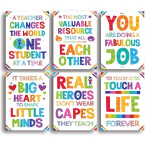 Sproutbrite Teacher Appreciation Must Have Posters for Classroom School Decorations Decor Wall Chart for Elementary, Middle School and High School