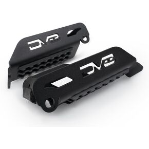 Foot Pegs for the 2007-2023 Jeep Wrangler JK/JL & Gladiator JT | Sold as a Pair | Rugged Anti-Slip Pedal Grip Design | Fits Front and Rear Hinges | Includes Padded Stopper | DV8 Offroad
