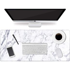 HAOCOO Desk Mat, Desk Matt for Desktop, Desk Pad, Large Mouse Pad for Desk, Desk Pad Mat with Non-Slip Base, Vintage Computer Desk Mat for Gaming Office Desk Decor 35.4 x 15.7 in (Black Floral)