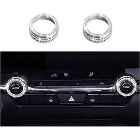 for Mazda One-Touch Start Button Bling Caps Decals Mazda Bling Accessories Compatible with Mazda 3/Mazda 6/CX-3 CX-5 CX-9 MX-5 (one-Button Start)