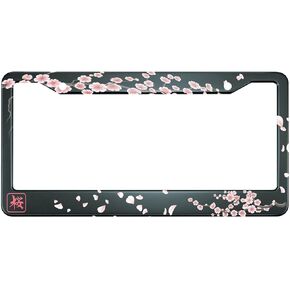 HOSNYE Animal Dog Paw License Plate Frame Puppy'S Red Paw Metal License Plate Cover Front Plates Frames Car Tag Frame for Women Men US Vehicles Standard