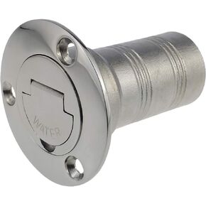 keehui Mirror- Polished 316 SS for 1-1/2''(38MM) Marine Boat Yacht Caravan Water Tank Deck Fill Filler with Keyless Cap