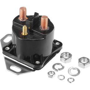 X AUTOHAUX Starter Solenoid Switch Relay Intermittent Duty 12 Volt DC Contactor Solenoid Control Relay Switch 4 Terminals for Ford F-150 1985-2003