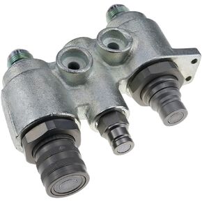 Hydraulic Coupler Assembly Block 4BD4FH 48mm for Bobcat Skid Steer Loader S175 S205 S250 T250 CASE Loader TR340 SV185 New Holland Loader L225 L221 6678076 7246783 47396759
