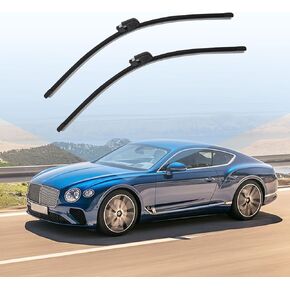 1 Set Windshield Wiper Blade Compatible with Bentley Continental Gt Gtc & Flying Spur Models from 2004-2018 Replace 3W1955425D 3W1955425A 3W1955425B 3W1955425C