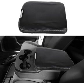 Center Console Armrest Box Cover Interior Accessories Anti-Scratch Leather Armrest Protector Fit for RAM 1500 2500 3500 4500 5500 2013-2018,Ram 1500 Classic 2019-2022 -Jump Seat(Black + Blue)