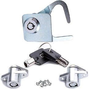 Saddlebag and Tour-Pak Lock Keys Kit for 94-13 Harley-Davidson Touring FLH/T 90686-92 53710-93 53848-00 (Chrome)