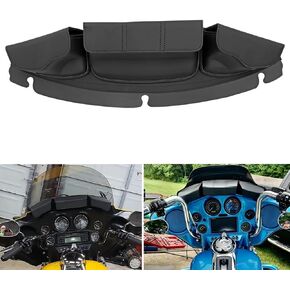 3 Pocket Windshield Bag Batwing Fairing Bag Pouch Fit for Harley Touring Street Glide Electra Glide Tri Glide Ultra Limited FLHX FLHXST FLHXS 2014-2023