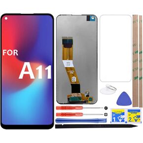 A11 LCD Screen Replacement Touch Digitizer Display 6.4" (Black) for Samsung Galaxy A11 2020 A115 A115A A115F A115F/DS A115M (Not fit M11 United States Version)