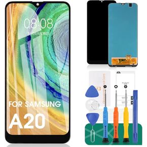 Screen Replacement for Samsung Galaxy A20 A205 SM-A205F/DS SM-A205U A205FN A205GN/DS A205YN A205G/DS SM-A205W LCD Display Touch Digitizer Glass Assembly