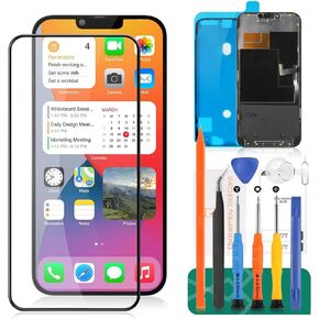 TFT for iPhone 13 Pro Max Screen Repair for iPhone 13 Pro Max LCD Digitizer Replacement for iPhone 13 Pro Max Display Screen Touch Assembly Replacement A2484 A2643 A2641 A2644 A2645 (Original Size)