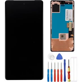 شاشة OLED متوافقة مع Google Pixel 7 Pro GE2AE 6.3 بوصة LCD مجموعة محول رقمي مع الإطار والأدوات (دعم بصمة الإصبع) in Saudi Arabia
